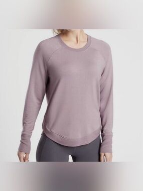 ATHLETA Light Purple Mindset Long Sleeve Top Size Medium
